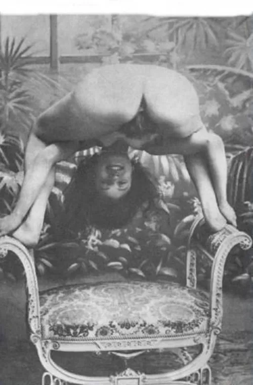 Sir, A wager : I do bet that maid Lottie cannot sit comfortably upon the chair without touching seat cushion or seat back. Her early attempts have clothing touching said cushions and thus forfeit, but a final wager brings a new technique and she wins two