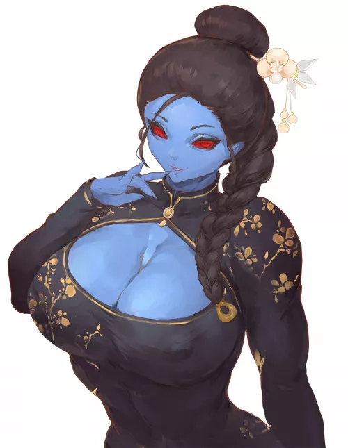 Blue oppai (Tezy8 Art)[Original]