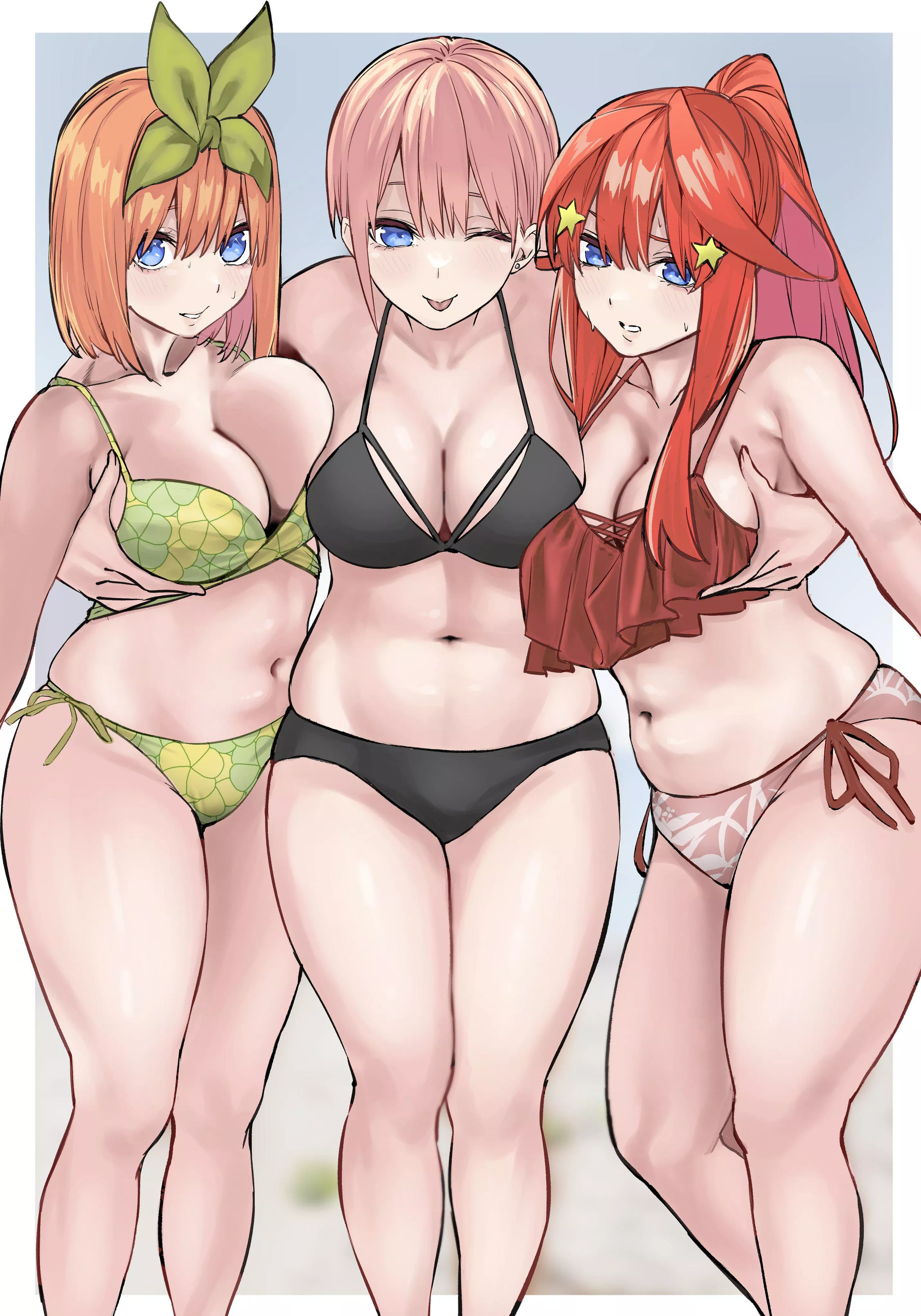 Ichika Being Playful With Yotsuba And Itsuki [Quintessential Quintuplets]