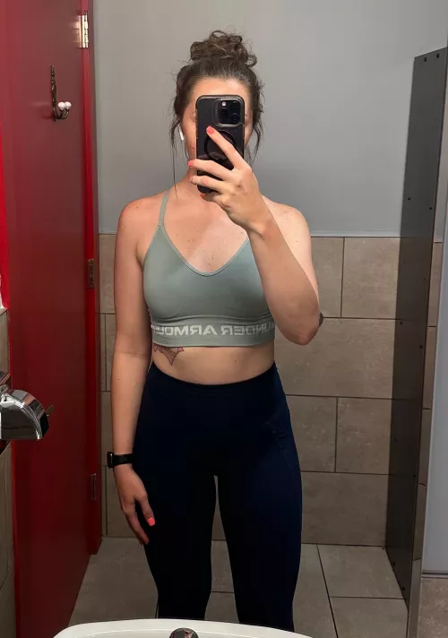 I'll be waiting for you in the family bathroom after our workout