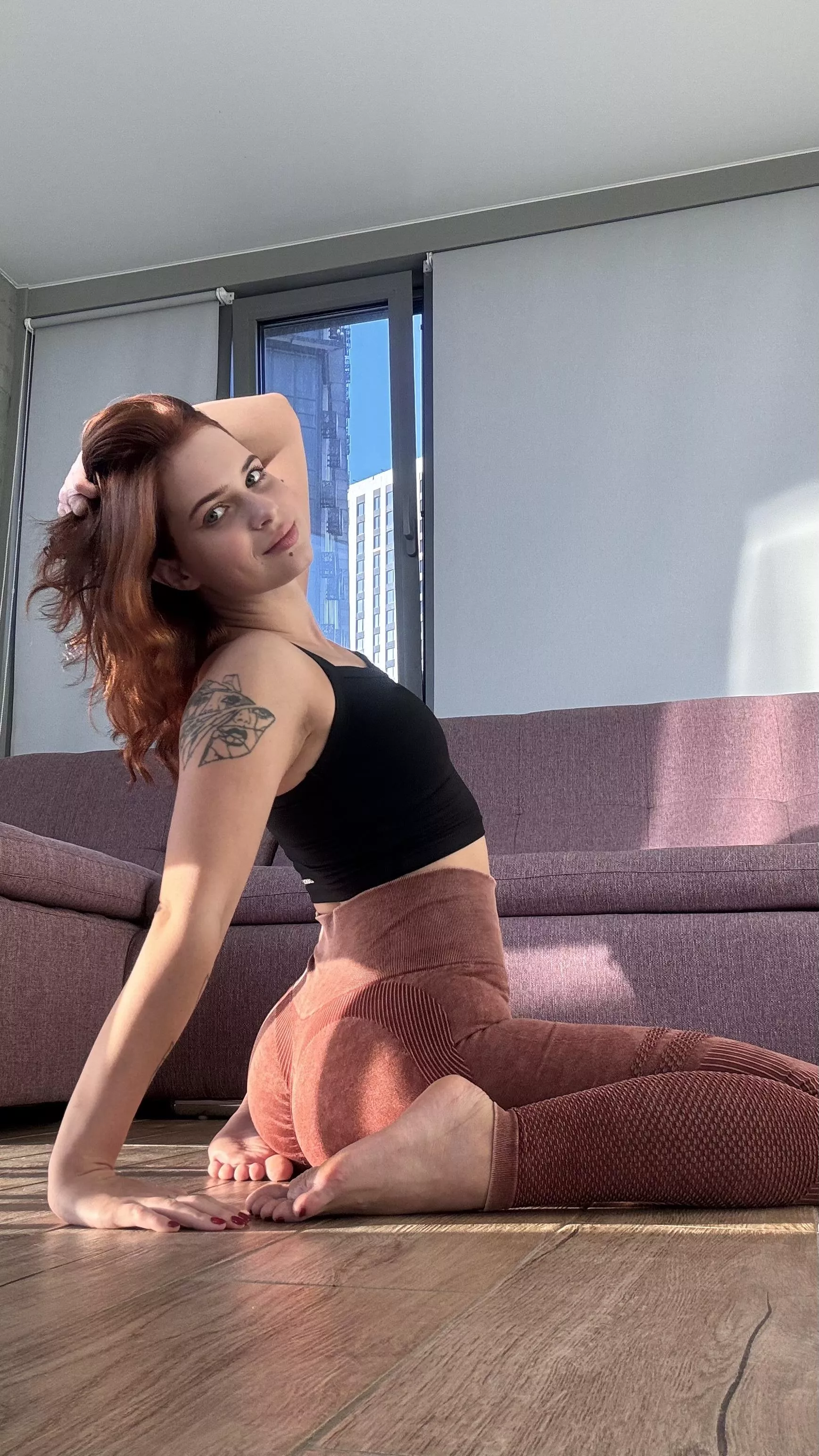 Just starting my morning yoga. Does anyone wanna join?