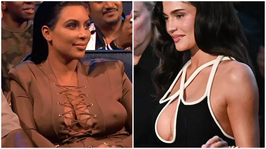 Kim and Kylie's tits
