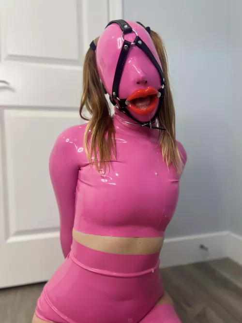 Pink rubber toy