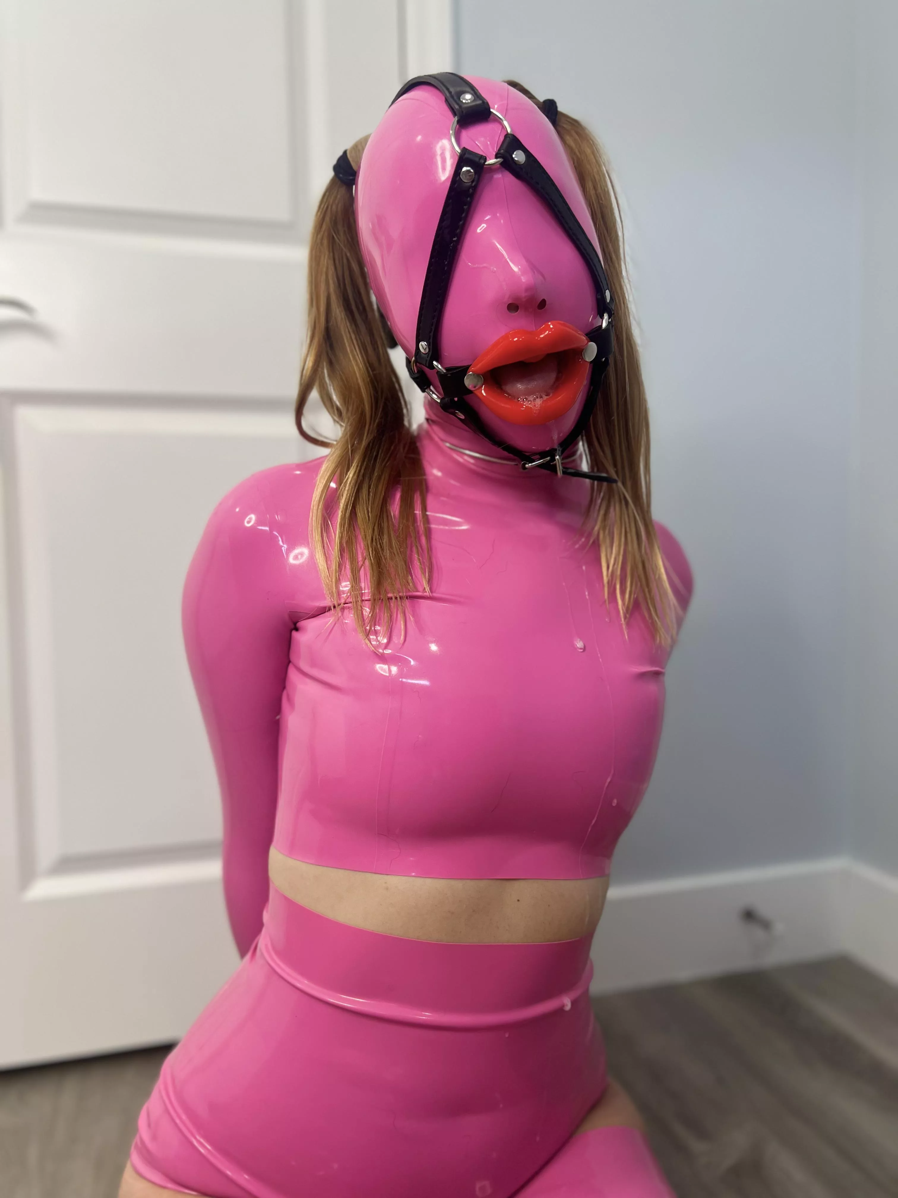 Pink rubber toy