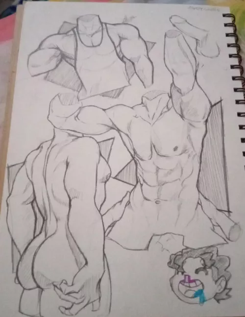 Suggestive Sketches (art by me)// Bara Sketchbook 