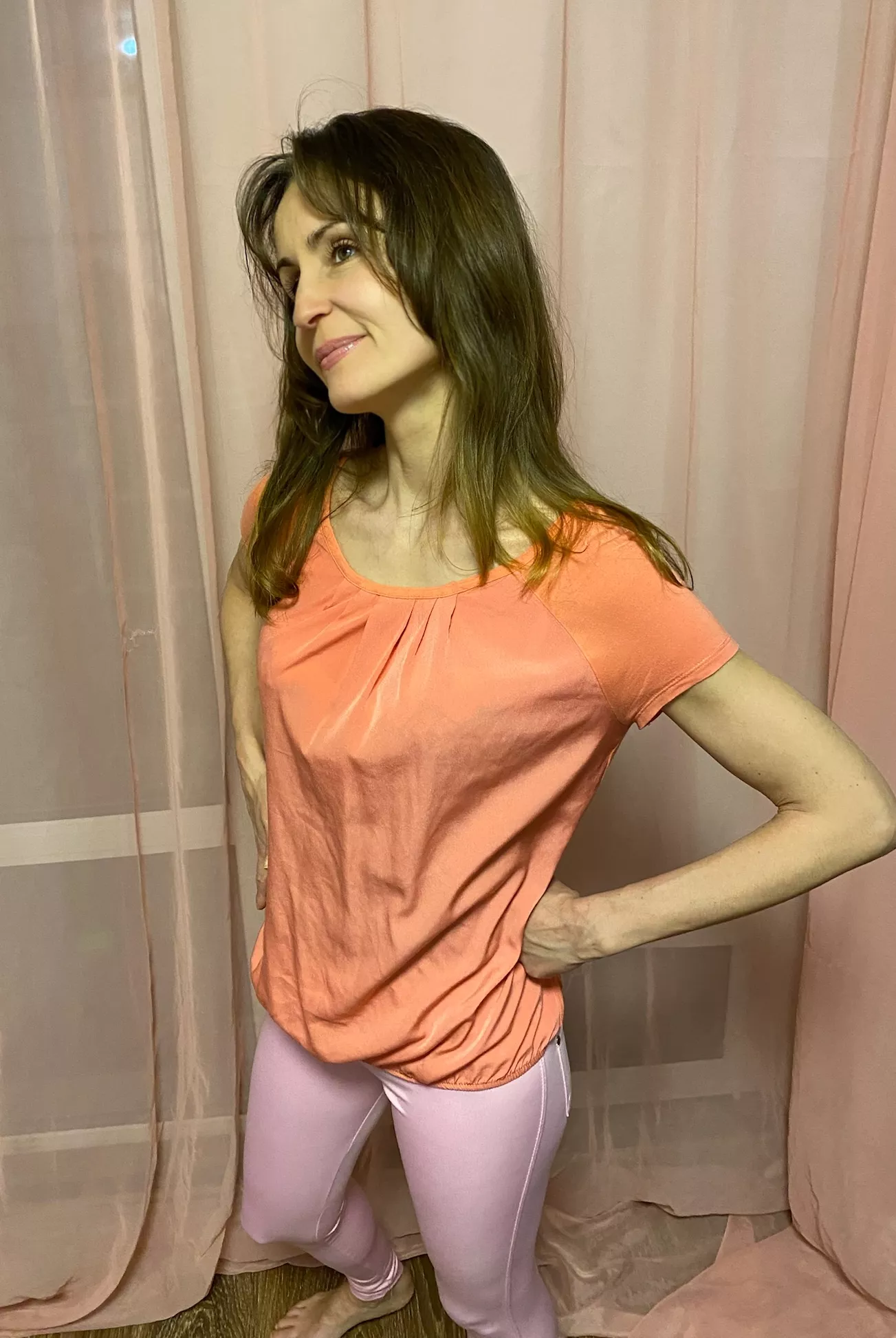 You can kiss me on the cheek and find out better, I'm ready.