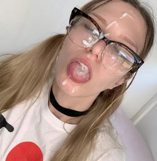 Your cum on my face is better than cosmetics