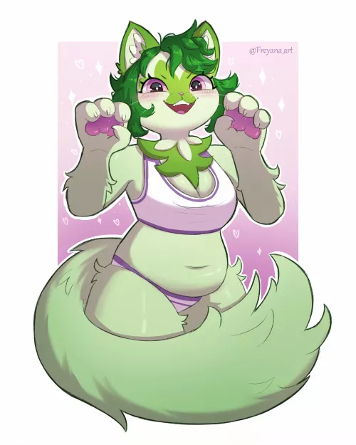 Get ready to be pounced! >:3 (art by me)