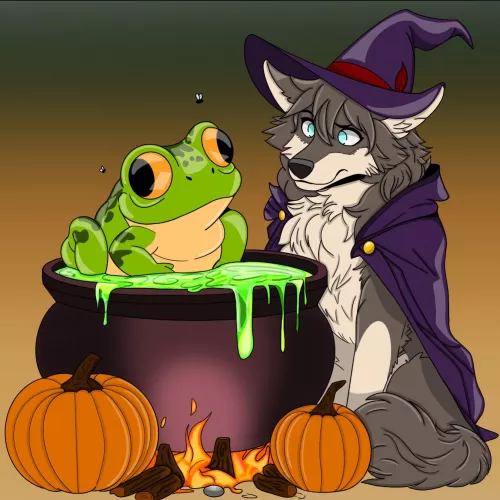 I don’t remember making frog stew… (art by me)