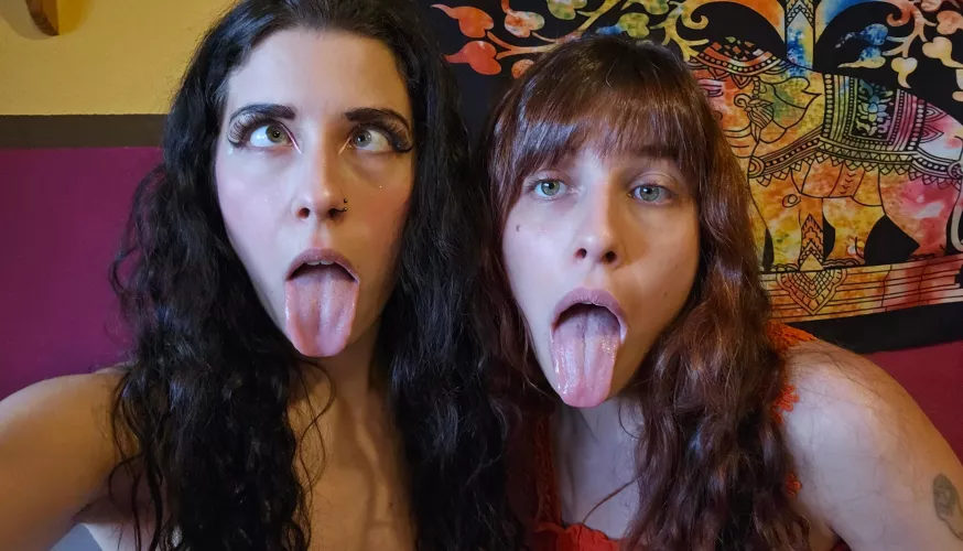 Sister can't surpass my level of ahegaoness!! 