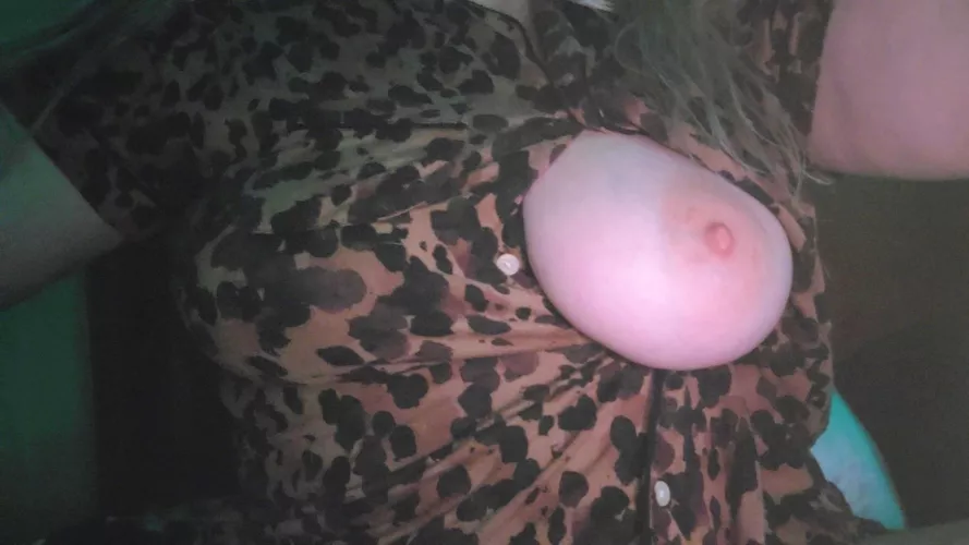 The other boob is tucked in for bed :) 