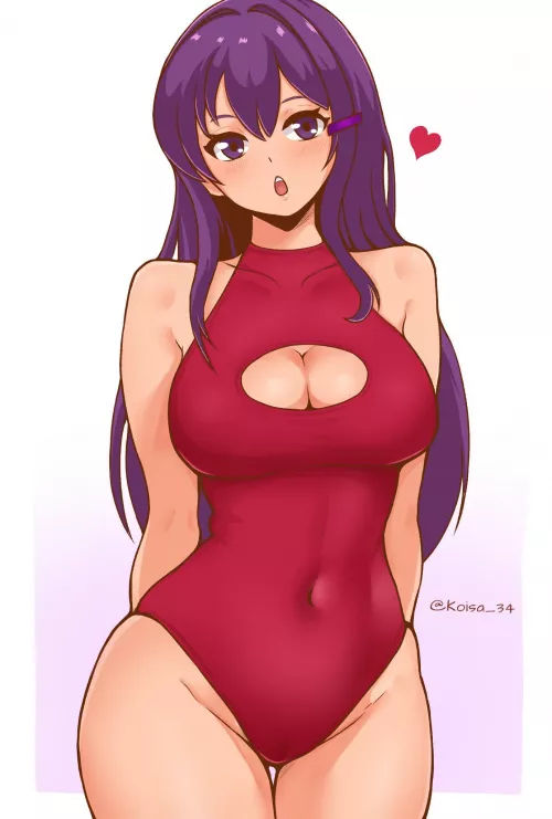 Yuri in a bodysuit. (@Koisa_34)