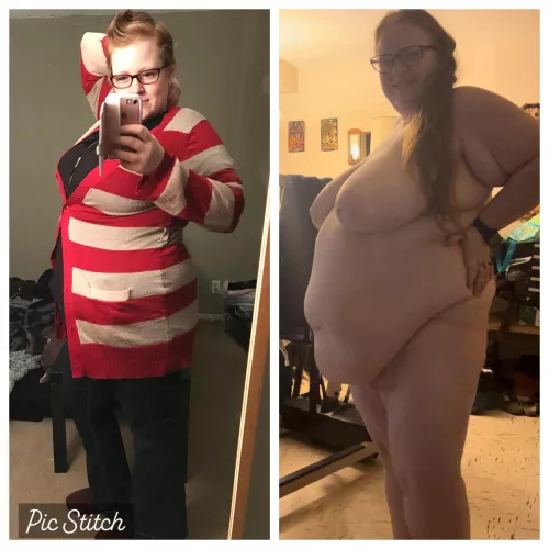 A hundred pounds later, everything is bigger now 