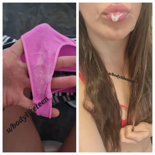 Am I naughty that I love eating my own pussy juices ? :) 