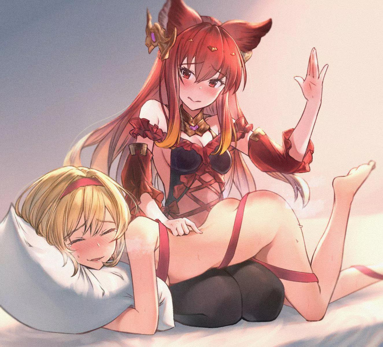 Anthuria gave Djeeta her Valentine's reward [Granblue Fantasy]