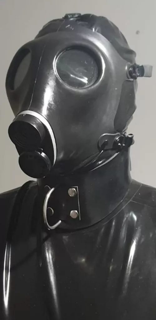 Completely sealed in black latex