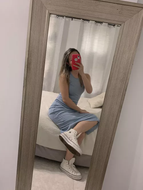 Dress with white chucks