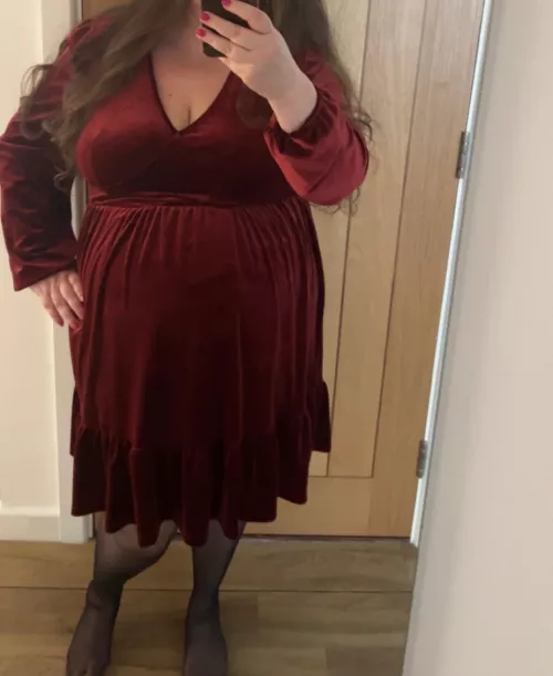 Even a big dress can’t hide how greedy I have been 