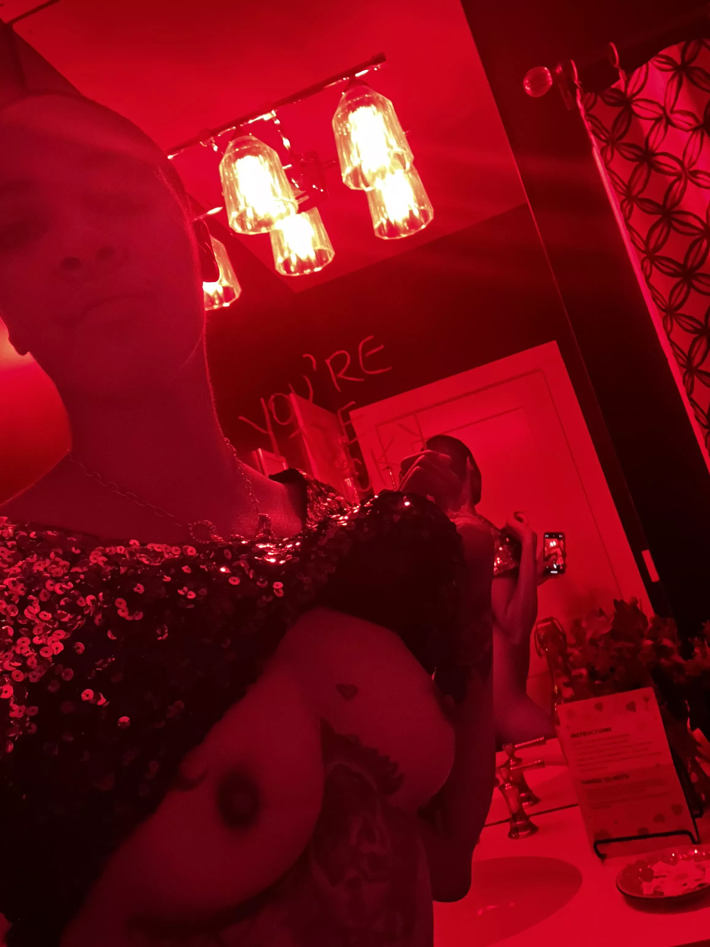 I snuck this pic while bartending a house party ❤️