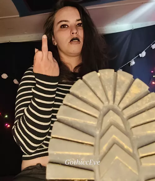 Lick my boots clean, foot freak