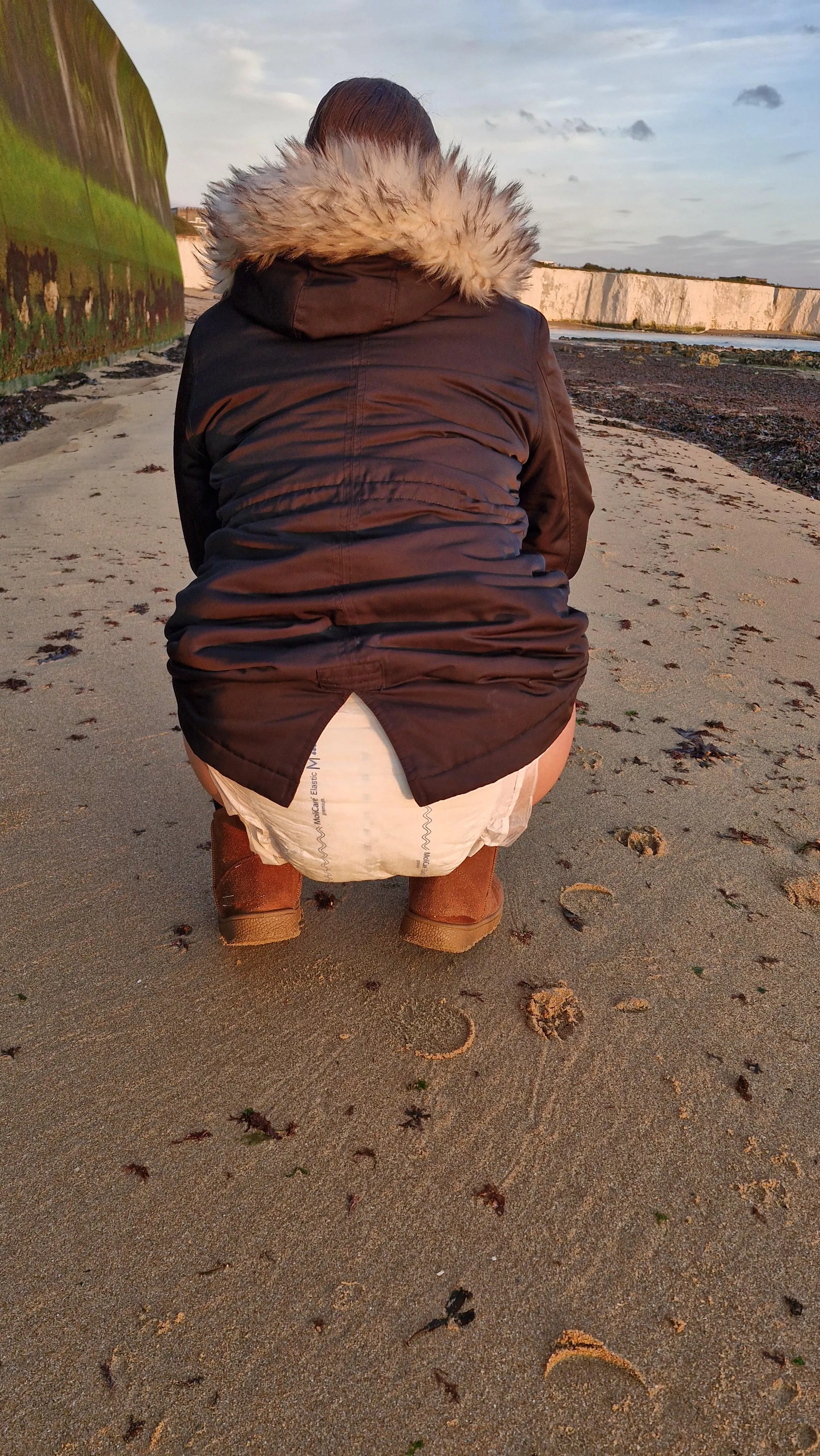 Made a puddle at the beach ⛱️ 