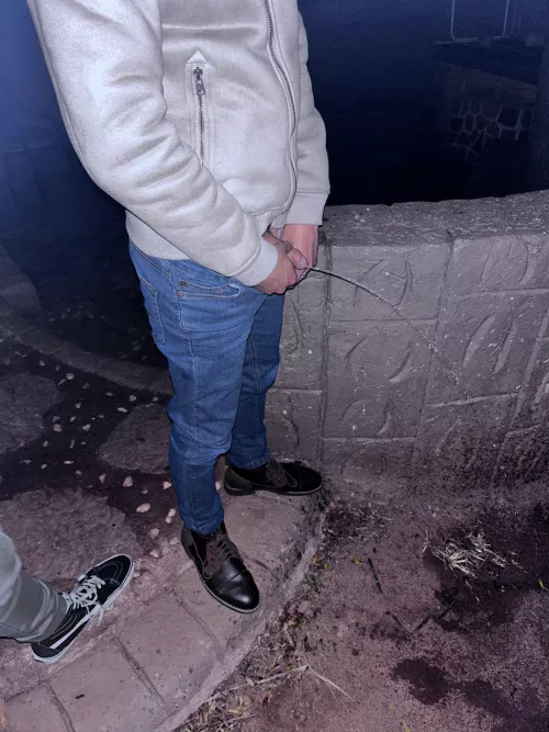 My bf made all of my straight friends watch him piss