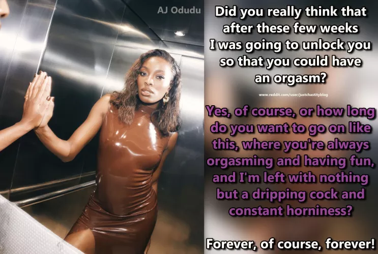 Now you have an idea of what her plans are for you!