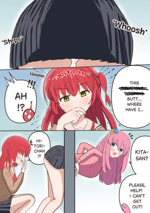 (OC) Bokita stuck in the wall [Bocchi the Rock]