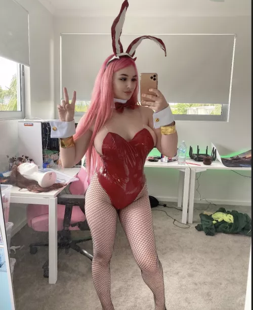 on your knees, ready to worship every inch of mommy bunny 🐇