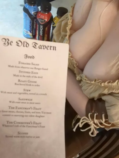 Pull my tits out at the tavern mister 😘