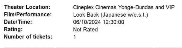 🇨🇦Selling one ticket this Sunday