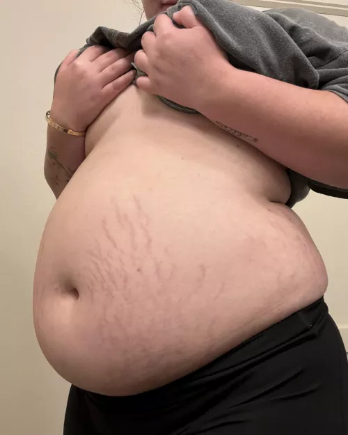 So that’s where the stretch marks came from 