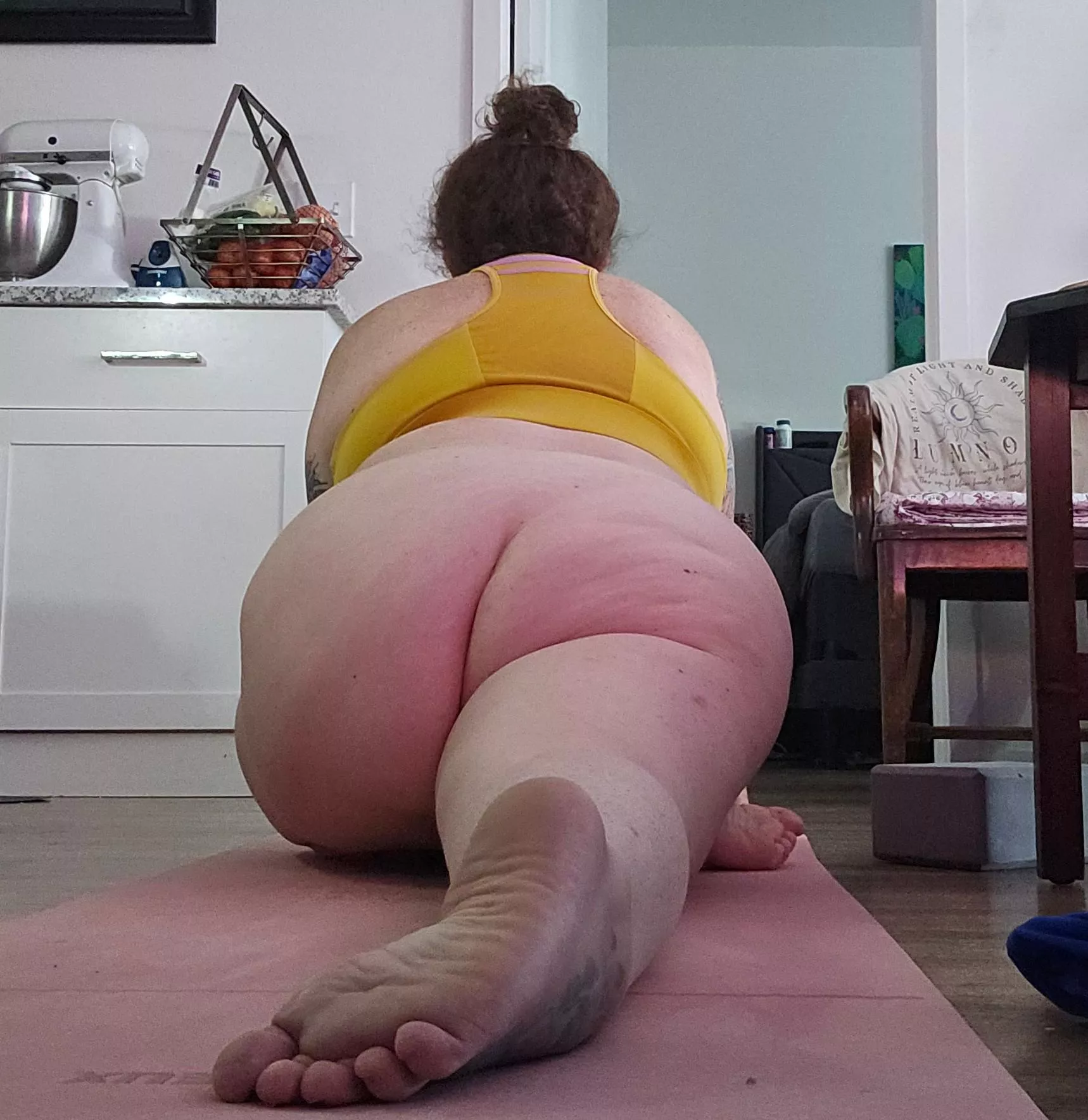 Yoga is great after a stressful day at work. 