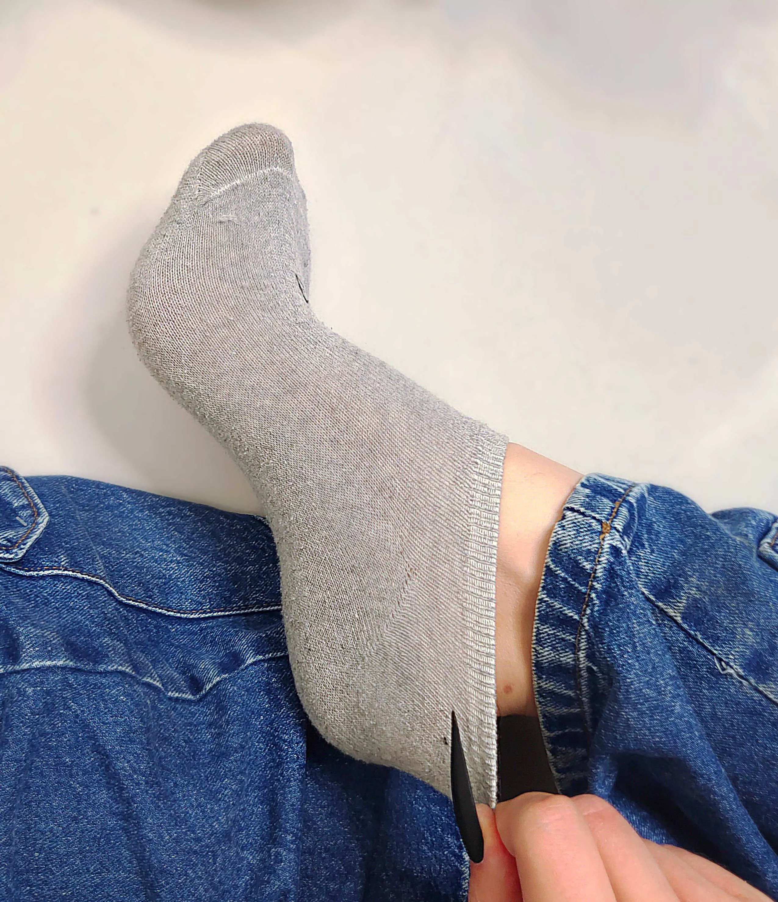 Better take off or leave those cute little socks