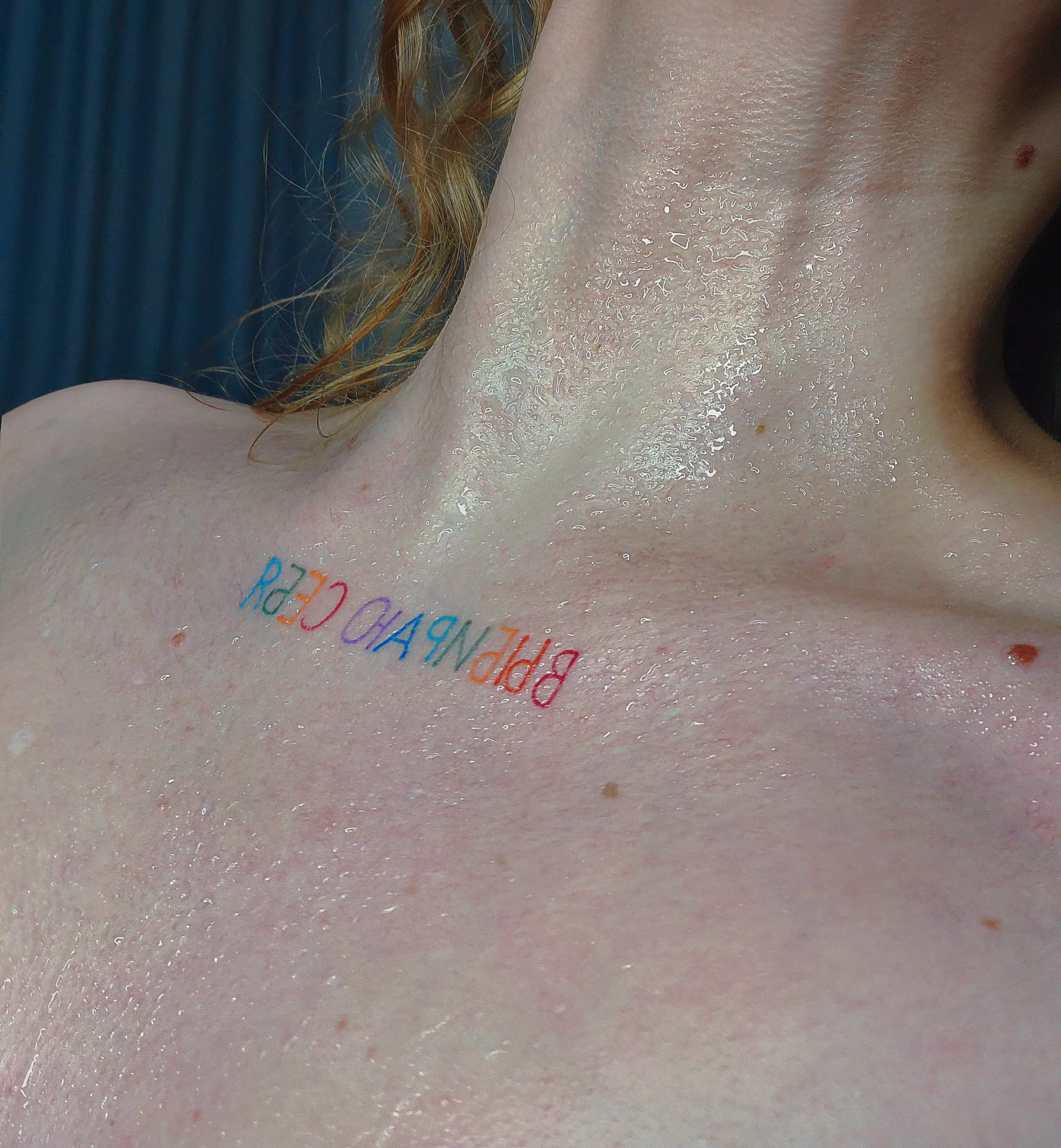 Im a little sweaty from my daily exercise