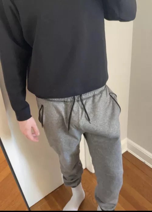 Scenario: I'm your roommate of 2 months in a new apartment. You see me walking around like this. What do you do?