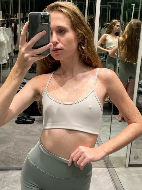 Sporty vibes with a little peek