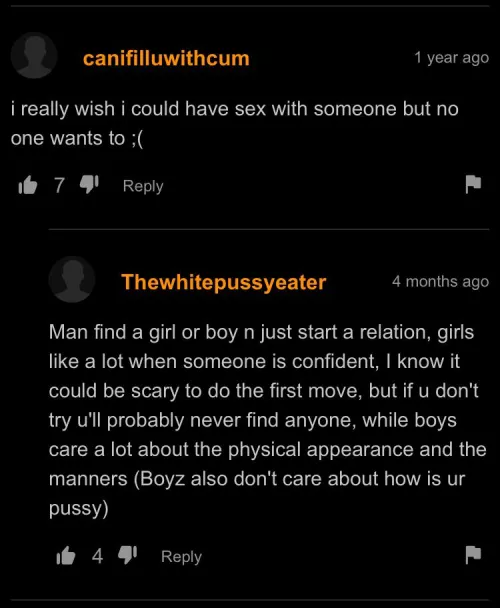 Thewhitepussyeater has some wisdom 