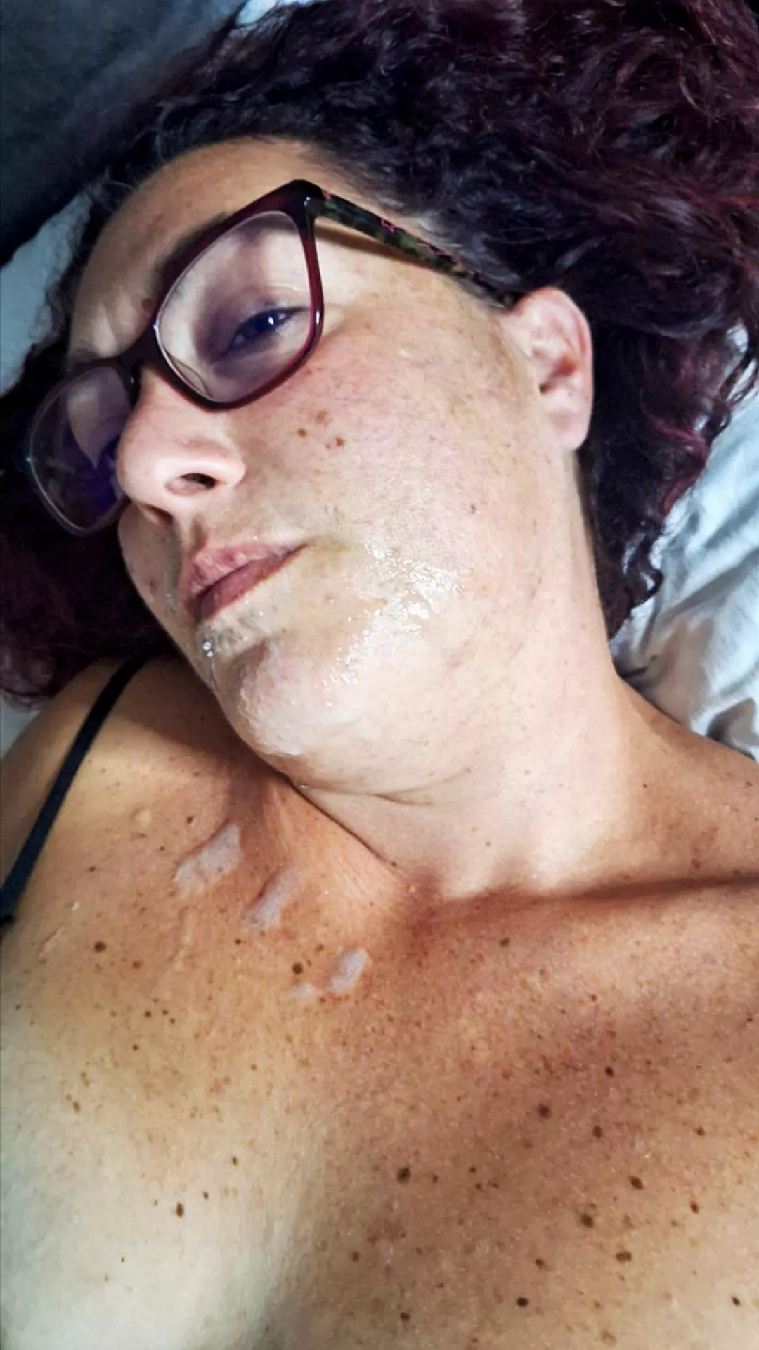 Wife shows her good job 