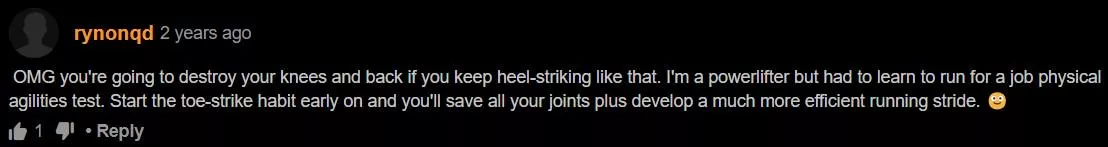 Your running form sucks