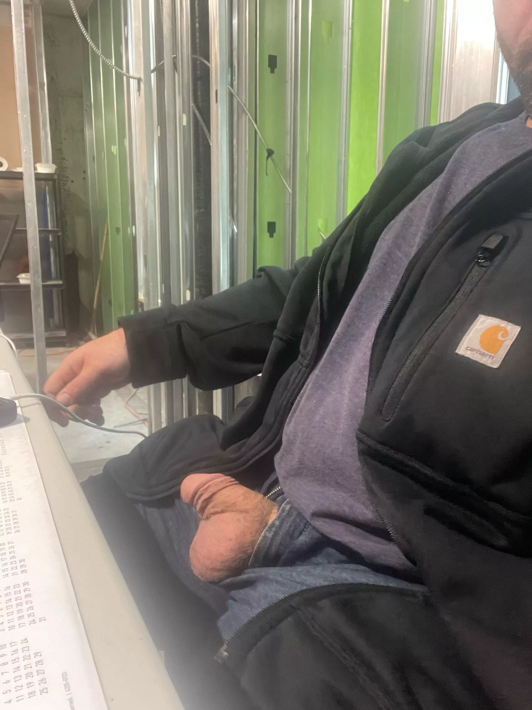 (40) I’m waiting on site for u. Come right up into my office & I’ll show you what it takes to be a working man