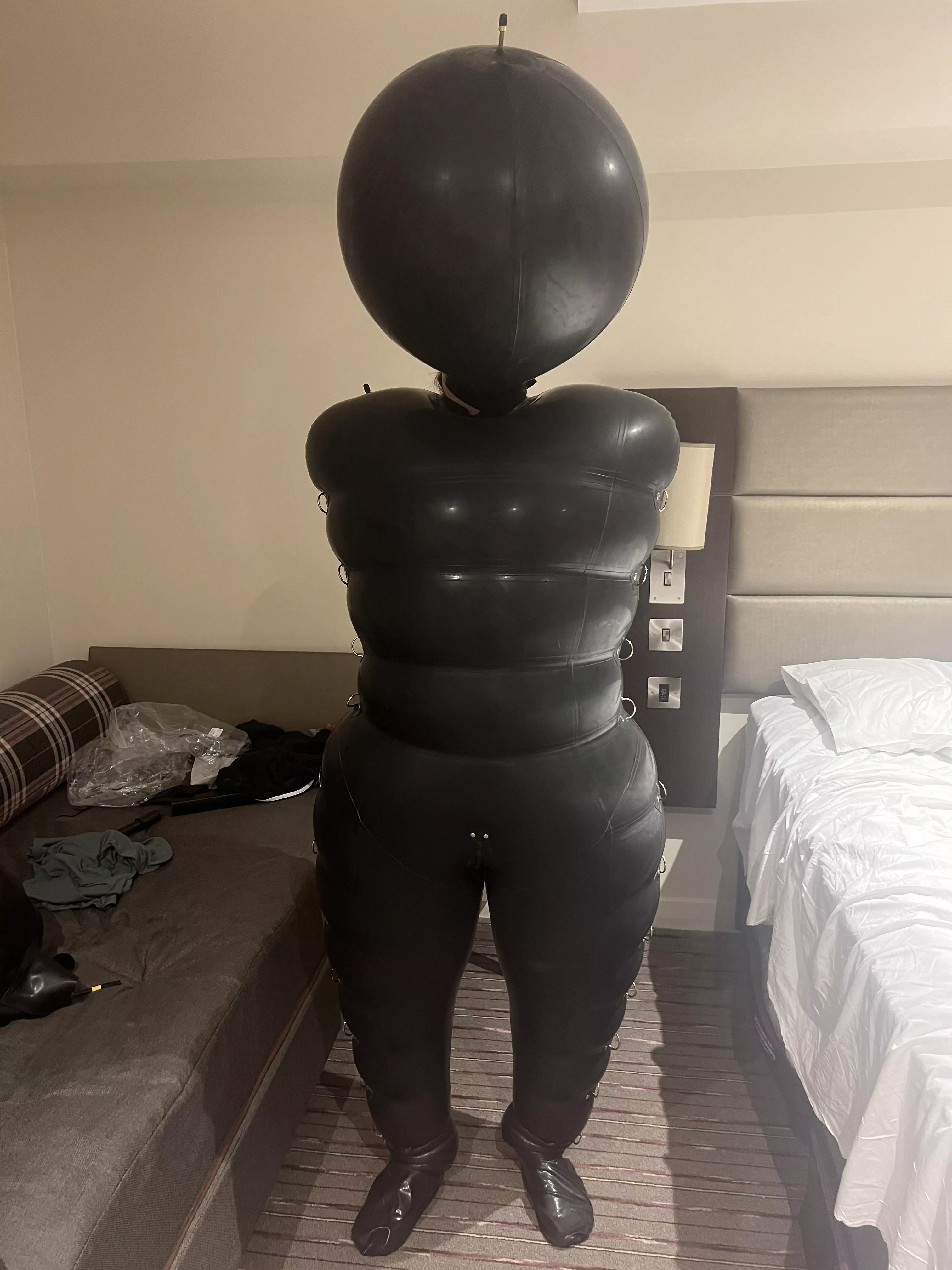 A completely helpless rubber object