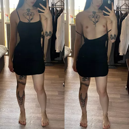 cute or slutty petite goth lady