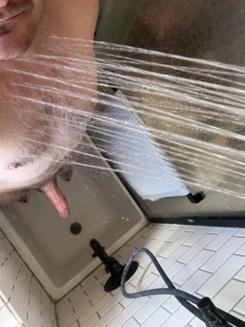 Gotta love a good shower after a long bike ride. 