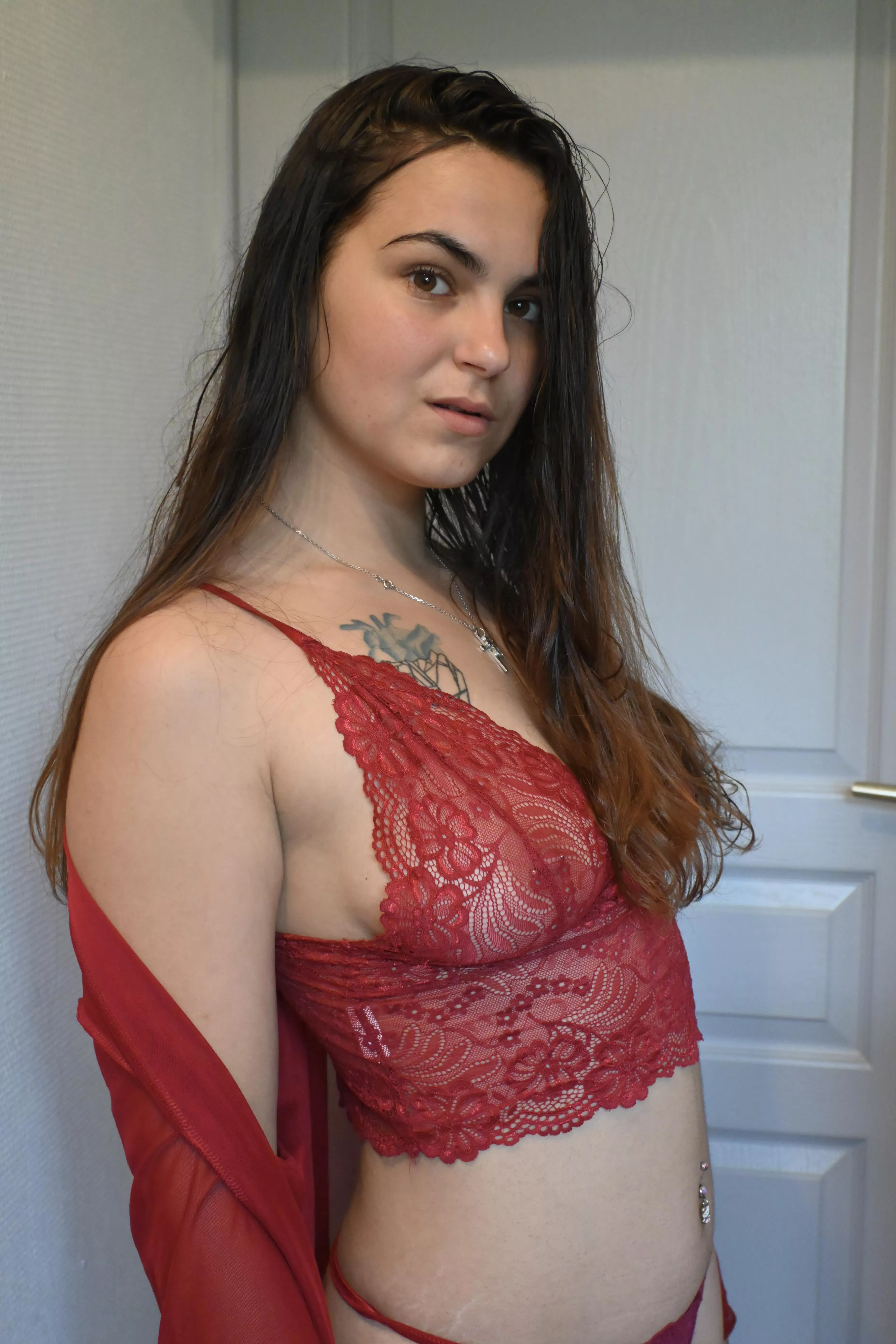 Hot night and hot lingerie.