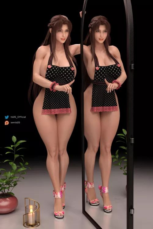 Ifalna Wearing Apron Only (TB25) 