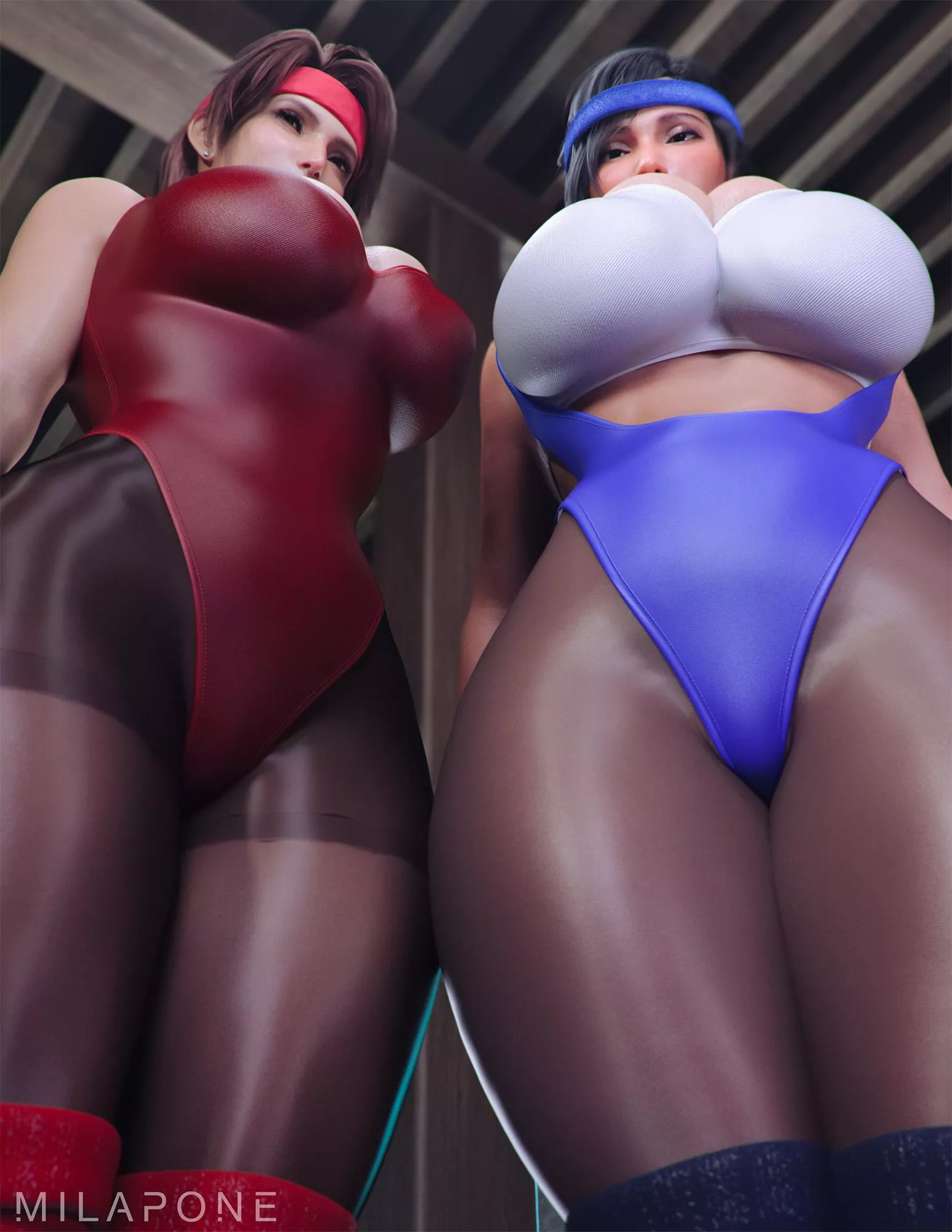 Jessie & Tifa Bottom Angel (Milapone) 
