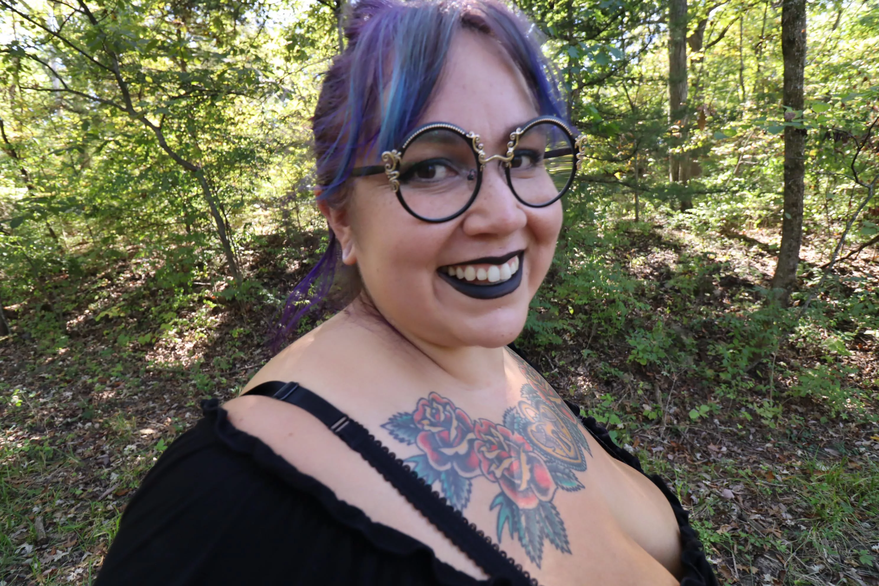 Milf with neon hair :D