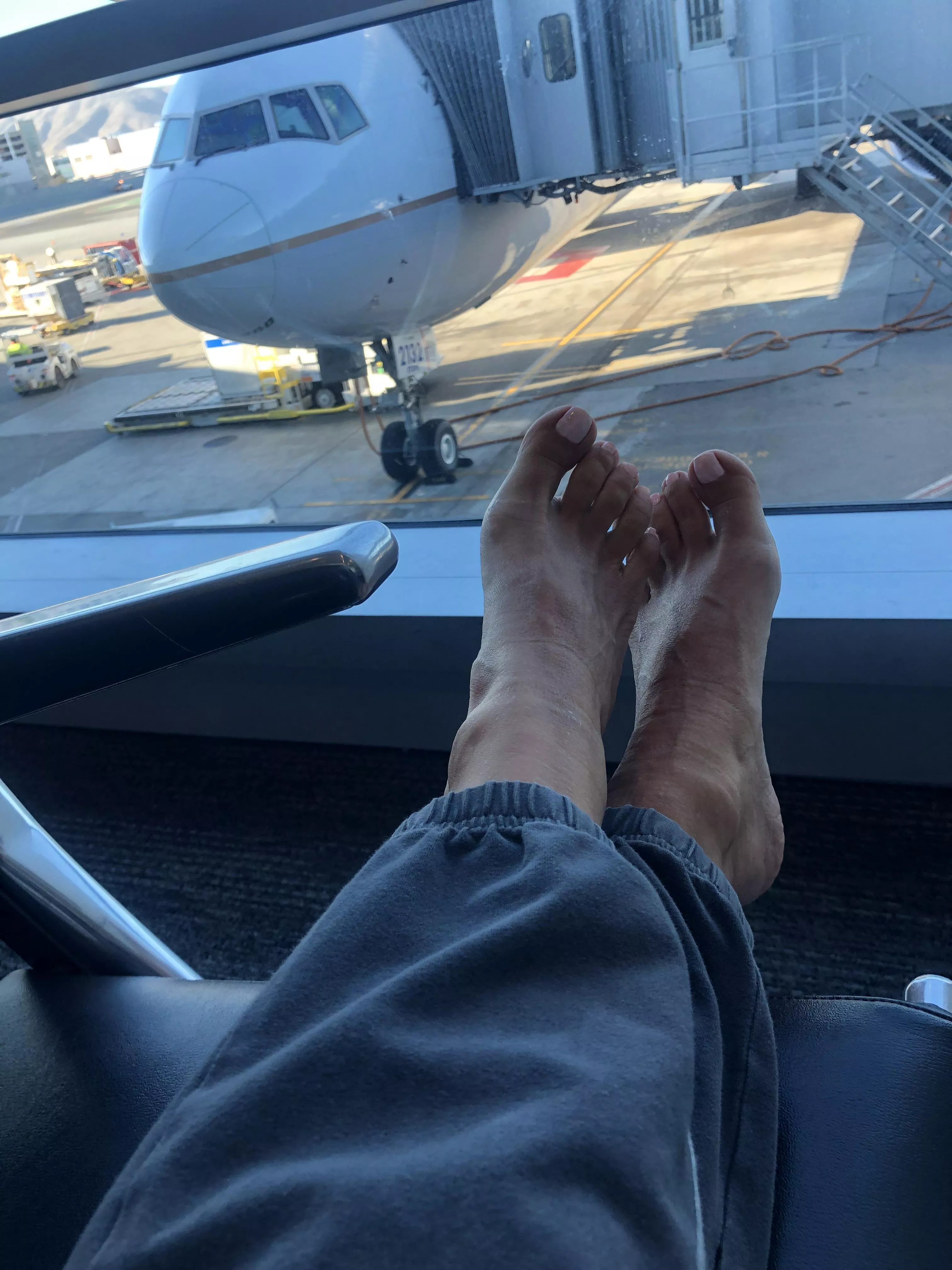 My feet at the airport. Would you take a look?