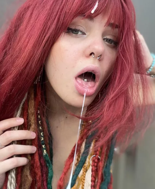 My tongue is ready to open with your sperm